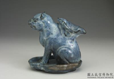 图片[3]-Dog-shaped planter, Shiwan ware, jun glaze-China Archive